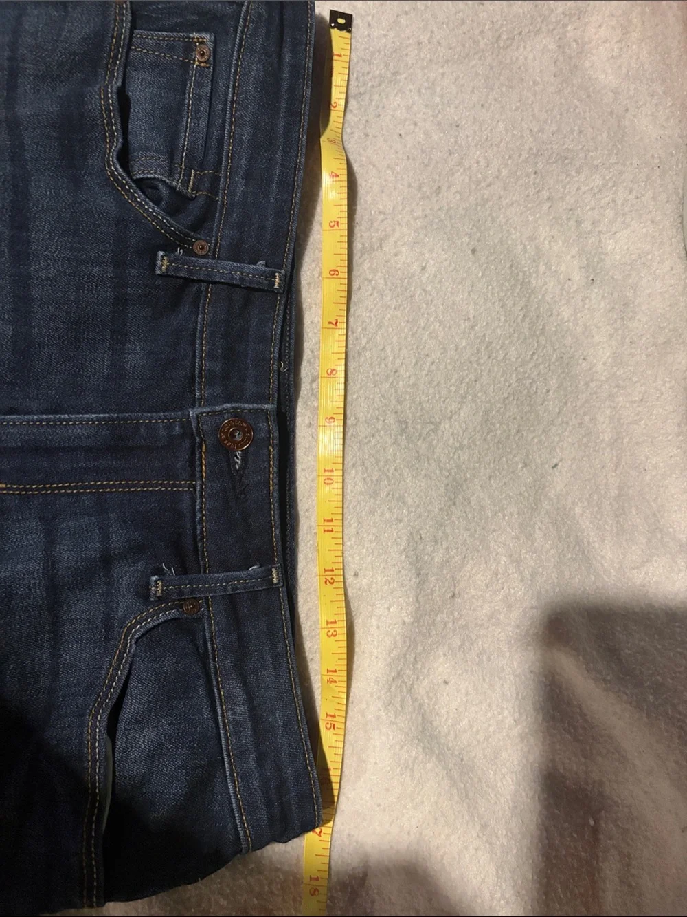 Levi Strauss Signature Modern Slim Cuffed Jeans Dark Wash Stretch Denim 34 x 24”